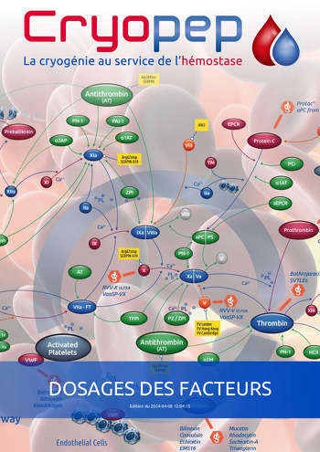 Cryopep DOSAGES DES FACTEURS